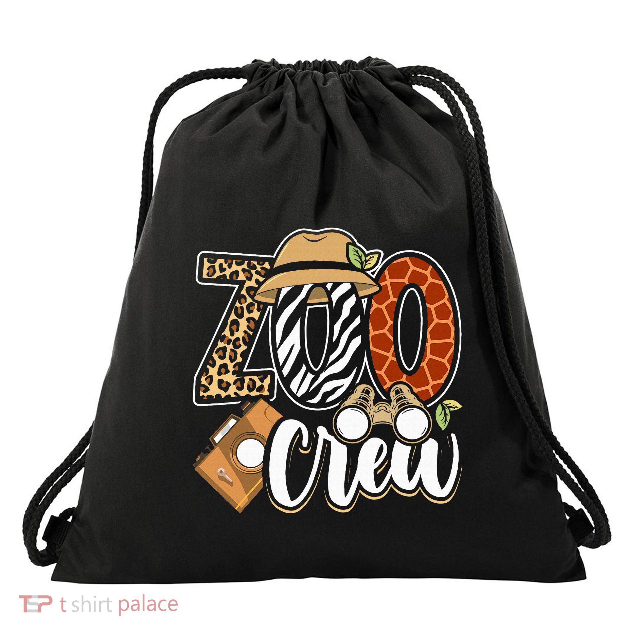Zoo Crew Leonard Safari Animal Kingdom Zoo Keeper Drawstring Bag