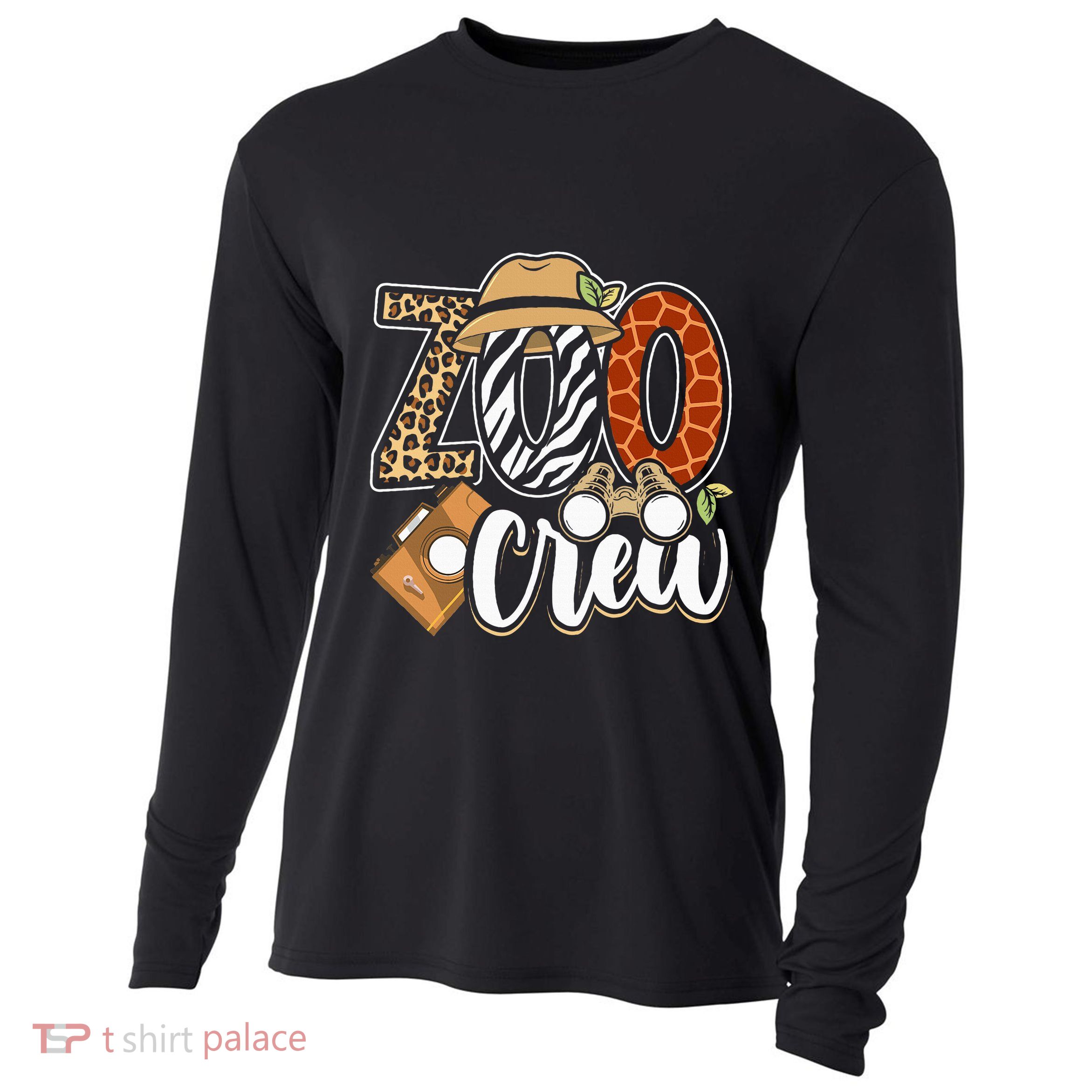 Zoo Crew Leonard Safari Animal Kingdom Zoo Keeper Cooling Performance Long Sleeve Crew