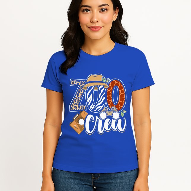 Zoo Crew Leonard Safari Animal Kingdom Zoo Keeper Womens T-Shirt