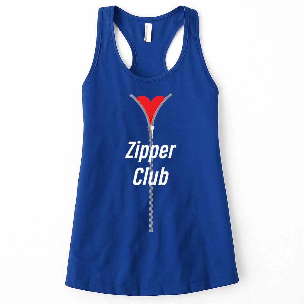 Zipper Club Member Aftermarket Parts Open Heart Surgery Gift Womens Tank Top