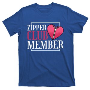 Zipper Club Member Open Heart Bypass Surgery Cute Gift T-Shirt