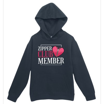 Zipper Club Member Open Heart Bypass Surgery Cute Gift Urban Pullover Hoodie