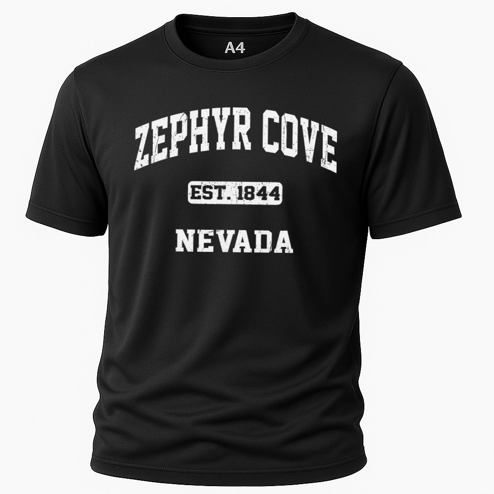 Zephyr Cove Nevada NV vintage State Athletic style Cooling Performance Crew T-Shirt