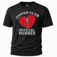 Zipper Club Open Heart Surgery Recovery Novelty Cooling Performance Crew T-Shirt