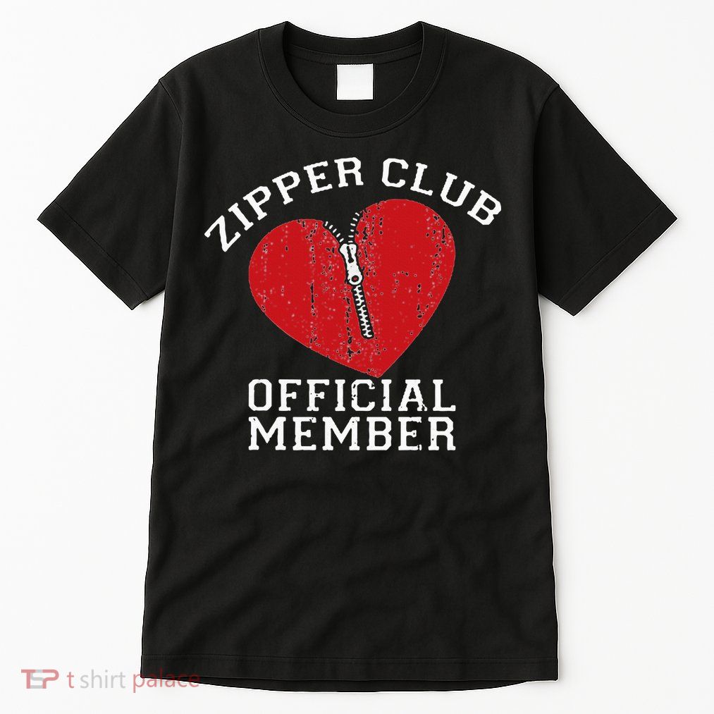 Zipper Club Open Heart Surgery Recovery Novelty Tall T-Shirt