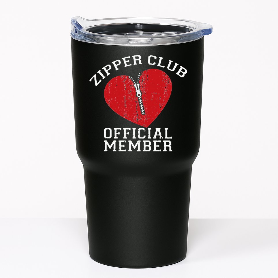 Zipper Club Open Heart Surgery Recovery Novelty Tumbler