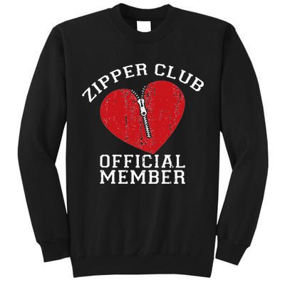Zipper Club Open Heart Surgery Recovery Novelty Tall Sweatshirt