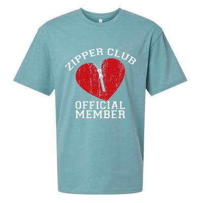 Zipper Club Open Heart Surgery Recovery Novelty Sueded Cloud Jersey T-Shirt
