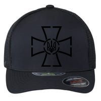 Zelensky Cross Speech Military Army Ukraine Coat Of Arms Flexfit Unipanel Trucker Cap