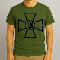 Zelensky Cross Speech Military Army Ukraine Coat Of Arms T-Shirt