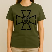 Zelensky Cross Speech Military Army Ukraine Coat Of Arms T-Shirt