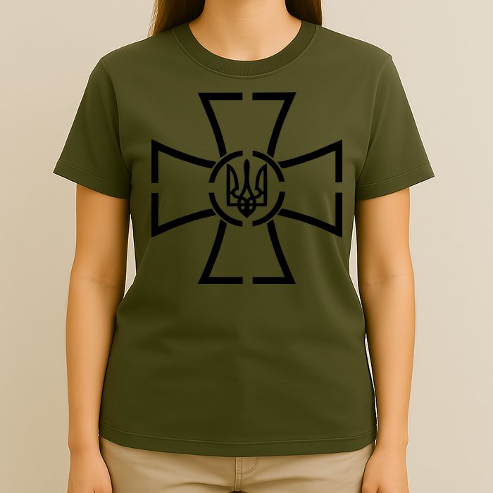 Zelensky Cross Speech Military Army Ukraine Coat Of Arms T-Shirt