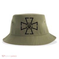 Zelensky Cross Speech Military Army Ukraine Coat Of Arms Sustainable Bucket Hat