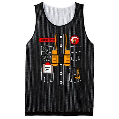 Zookeeper Costume Safari Wildlife Animal Keeper Zoo Gift Mesh Reversible Basketball Jersey Tank