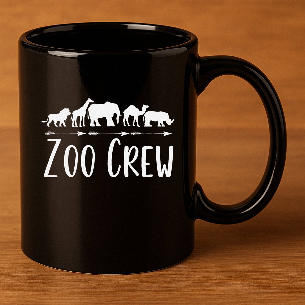 Zoo Crew Safari Animals Or Adults Zoo Group Teacher 11oz C Handle Ceramic Mug