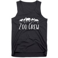 Zoo Crew Safari Animals Or Adults Zoo Group Teacher Tank Top