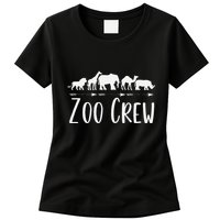 Zoo Crew Safari Animals Or Adults Zoo Group Teacher Womens T-Shirt