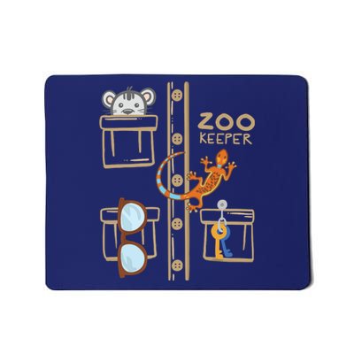 Zookeeper Costume Shirts Halloween Jungle Explorer Mousepad