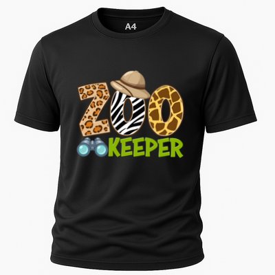 Zookeeper Costume Safari Trip African Savanna Animals Theme Cool Gift Cooling Performance Crew T-Shirt