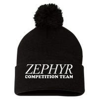 Zephyr Competition Team Skater Surfer 70S Pom Pom 12in Knit Beanie