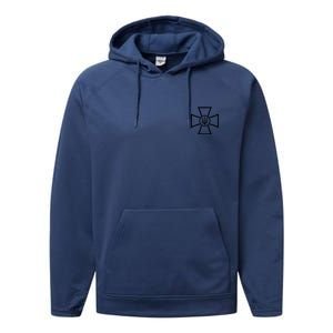 Zelensky Cross Ukraine Russian Warship Go F Yourself Front & Back Performance Fleece Hoodie