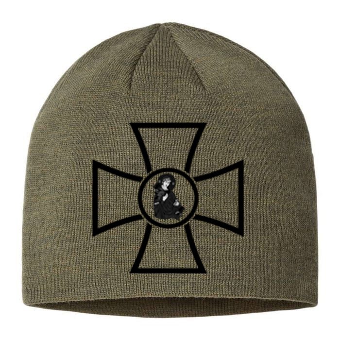 Zelensky Cross Ukrainian St. Javelin Protector Of Ukraine Sustainable Beanie