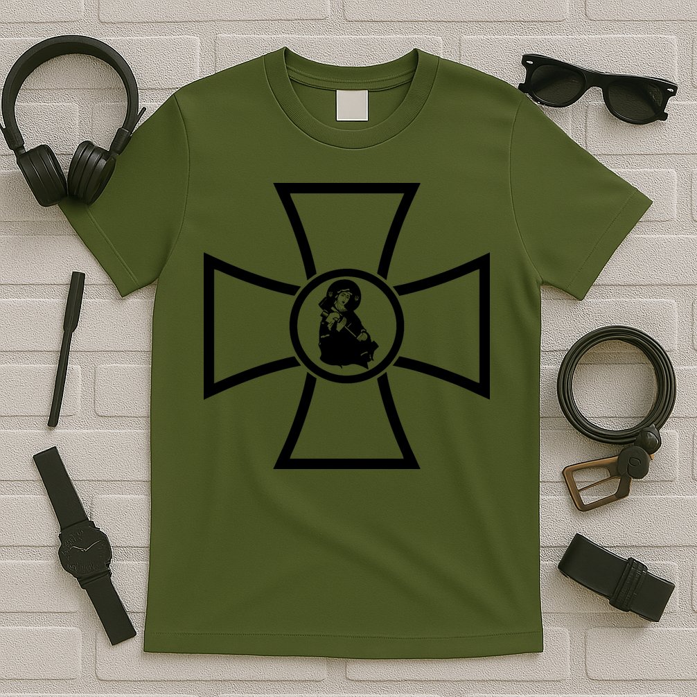 Zelensky Cross Ukrainian St. Javelin Ukraine Coat Of Arms T-Shirt