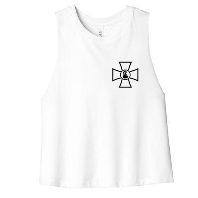 Zelensky Cross Ukrainian St. Javelin Ukraine Coat Of Arms Women's Racerback Cropped Tank