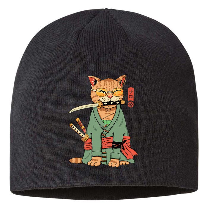 Zoro Cat Warrior Sustainable Beanie