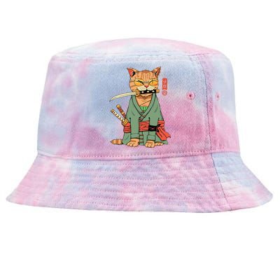 Zoro Cat Warrior Tie-Dyed Bucket Hat