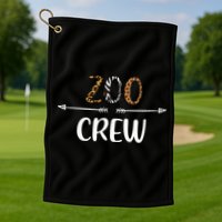 Zoo Crew Zoo Matching Family Zoo Animals Golf Towel