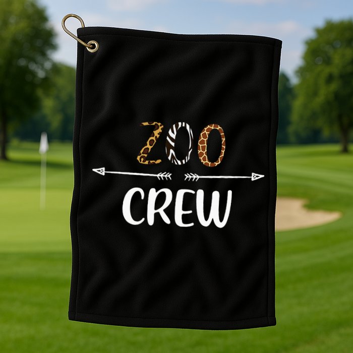 Zoo Crew Zoo Matching Family Zoo Animals Golf Towel