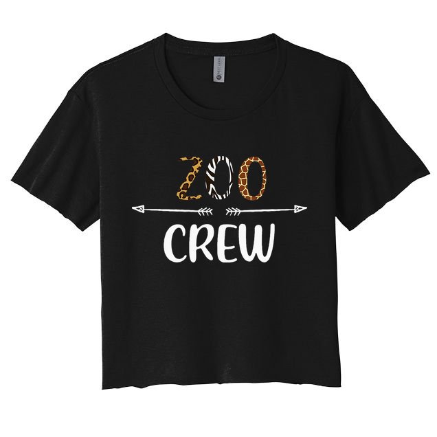 Zoo Crew Zoo Matching Family Zoo Animals Crop Top