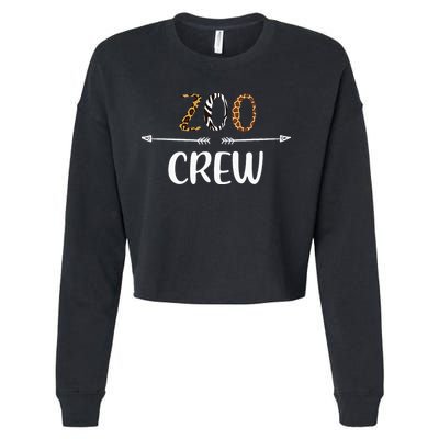 Zoo Crew Zoo Matching Family Zoo Animals Cropped Pullover Crew