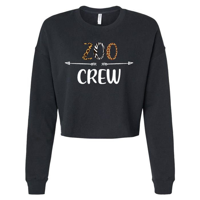 Zoo Crew Zoo Matching Family Zoo Animals Cropped Pullover Crew