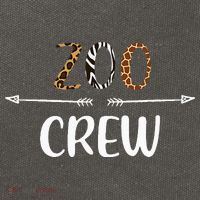 Zoo Crew Zoo Matching Family Zoo Animals Cotton Canvas Backpack