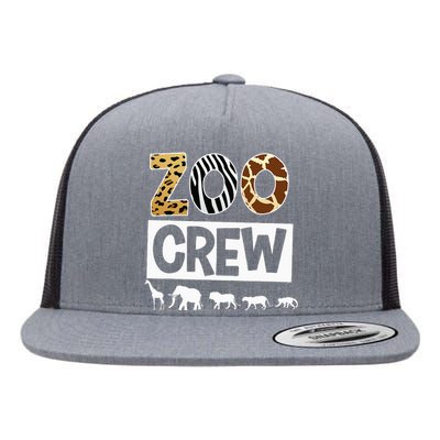 Zoo Crew Zookeeper Safari Wildlife Animal Lover Costume Flat Bill Trucker Hat