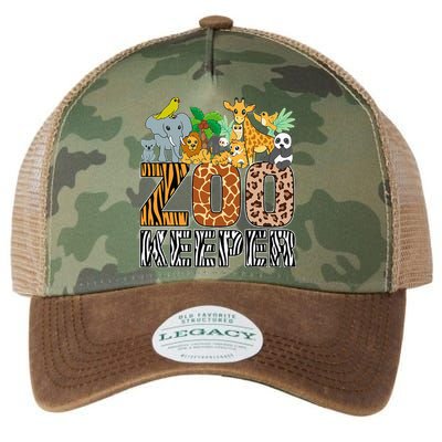 Zookeeper Costume Zebra Wild Print African Animal Keeper Legacy Tie Dye Trucker Hat