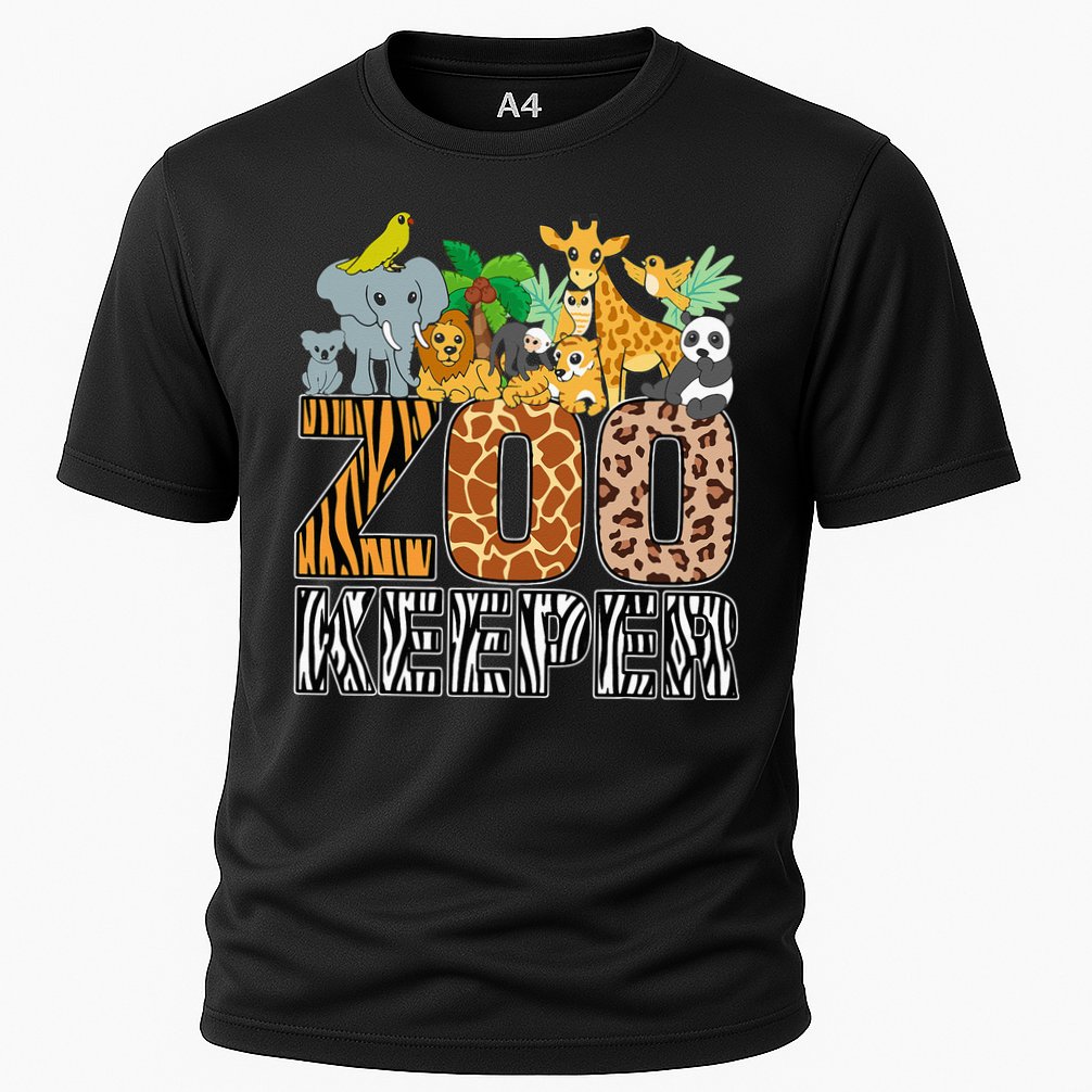 Zookeeper Costume Zebra Wild Print African Animal Keeper Performance Shirt