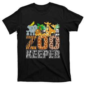 Zookeeper Costume Zebra Wild Print African Animal Keeper T-Shirt