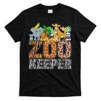 Zookeeper Costume Zebra Wild Print African Animal Keeper T-Shirt