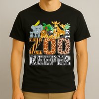 Zookeeper Costume Zebra Wild Print African Animal Keeper T-Shirt