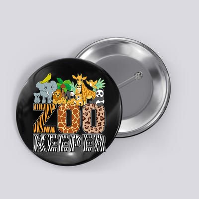 Zookeeper Costume Zebra Wild Print African Animal Keeper Button