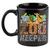 Zookeeper Costume Zebra Wild Print African Animal Keeper 11oz C Handle Ceramic Mug