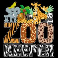 Zookeeper Costume Zebra Wild Print African Animal Keeper 16 in Basic Backpack