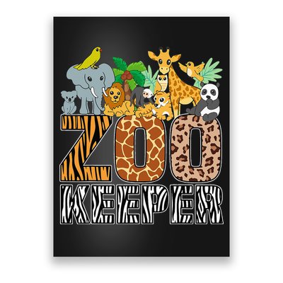 Zookeeper Costume Zebra Wild Print African Animal Keeper Poster