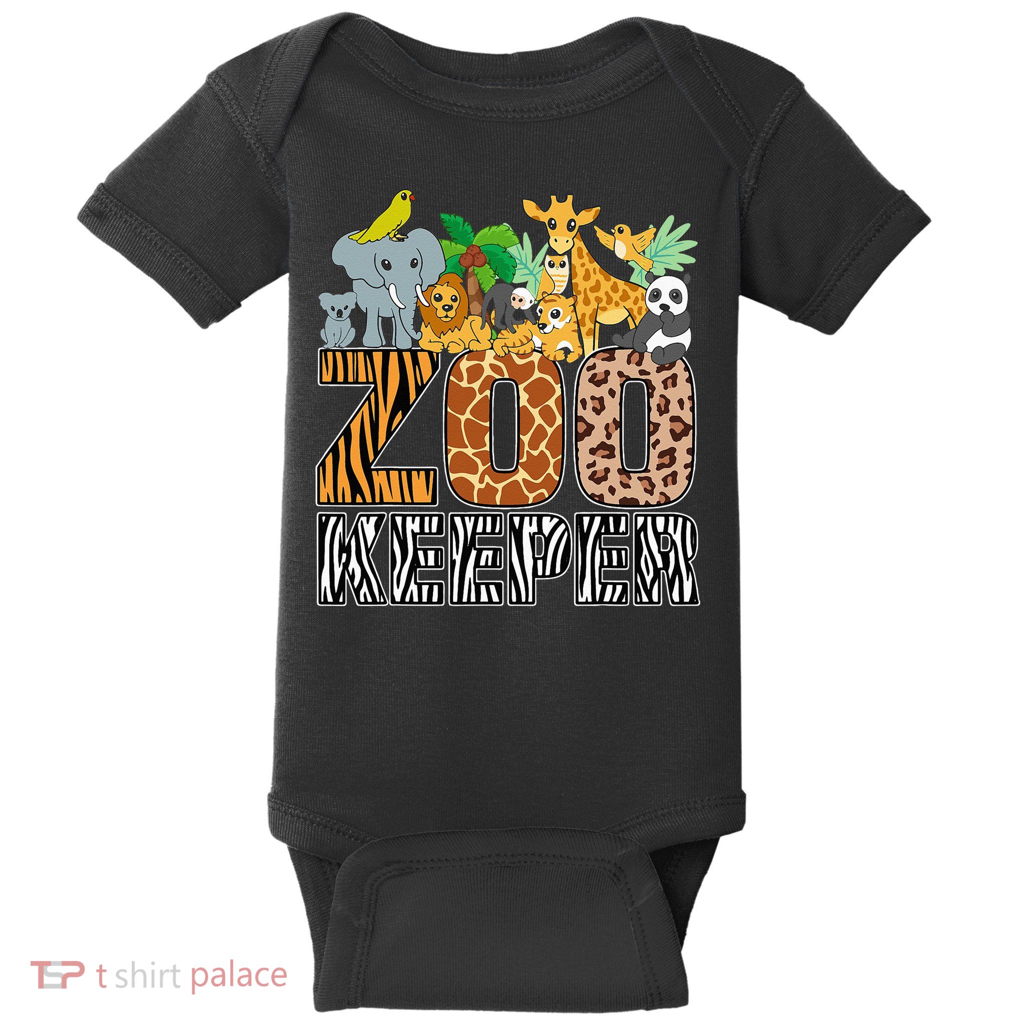 Zookeeper Costume Zebra Wild Print African Animal Keeper Baby Bodysuit