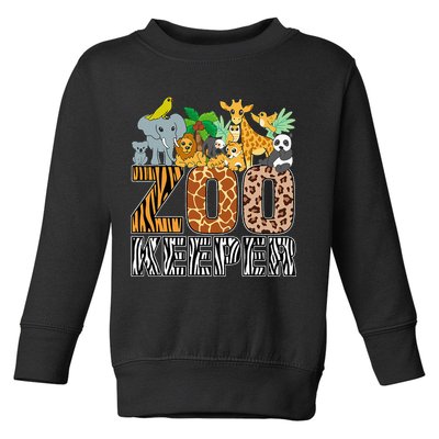 Zookeeper Costume Zebra Wild Print African Animal Keeper Toddler Sweatshirt