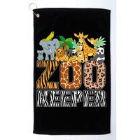 Zookeeper Costume Zebra Wild Print African Animal Keeper Golf Towel