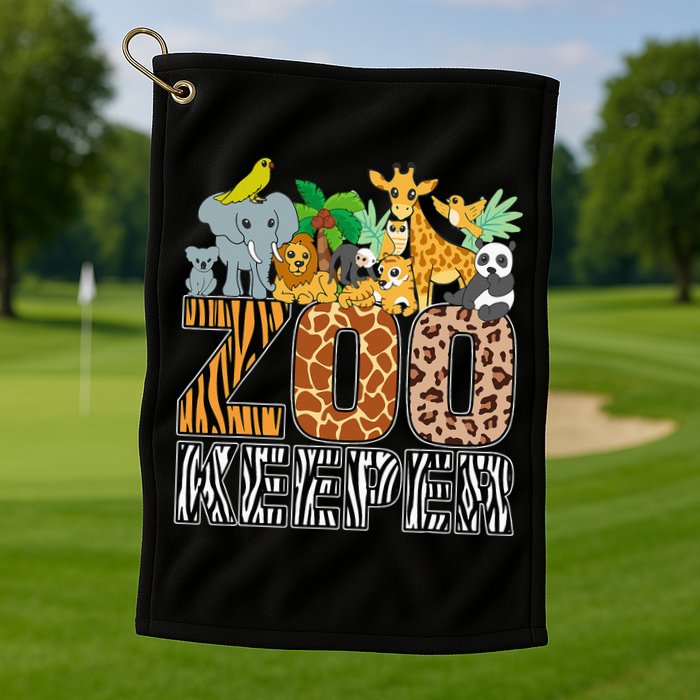 Zookeeper Costume Zebra Wild Print African Animal Keeper Golf Towel